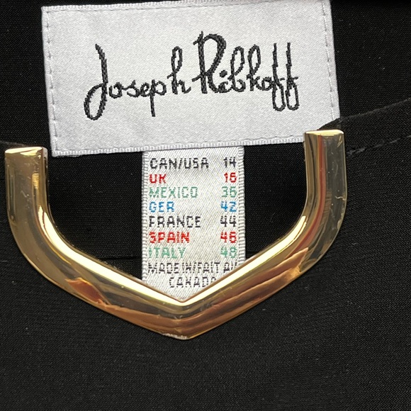 Joseph Ribkoff Black Top with Gold Detail •NWOT - Picture 4 of 14